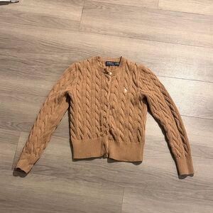 Polo by Ralph Lauren Women Cable Knit Cardigan - Camel